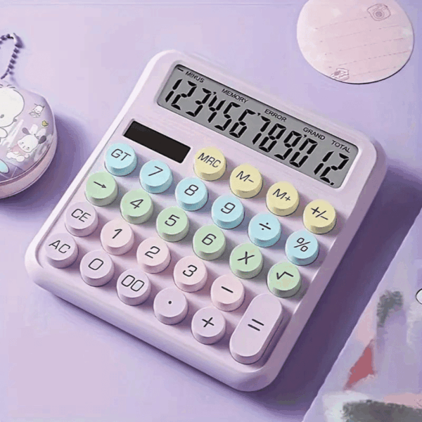 Calculadora de Mesa Vintage c/ Fonte Interna + Visor Luz
