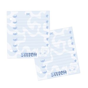 Refil folhas para Mini Fichário Disney Stitch PVC Cristal DAC
