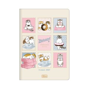 Planner 2027 Grampeado Gato Mofusand 17,8x25,4cm - TILIBRA - UND