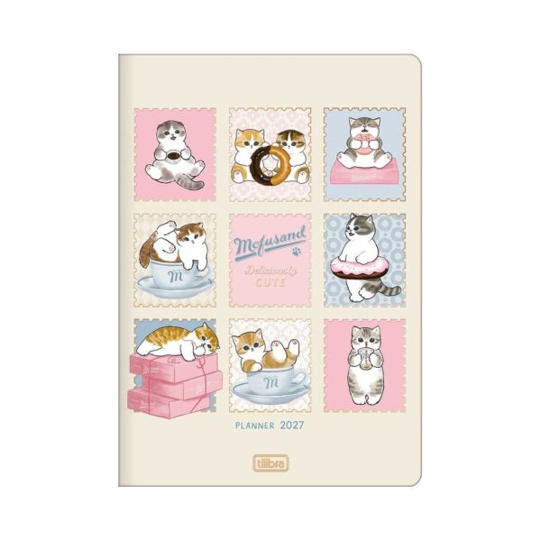 Planner 2027 Grampeado Gato Mofusand 17,8x25,4cm - TILIBRA - UND