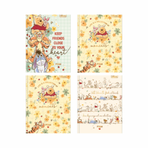 Caderneta Costurada LUXO 96 fls Petit URSINHO POOH - TILIBRA - UND