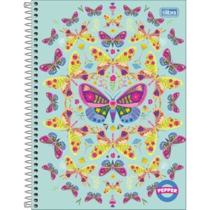 Caderno Universitário Espiral PEPPER FEMININO 1M 80 fls - TILIBRA - UND