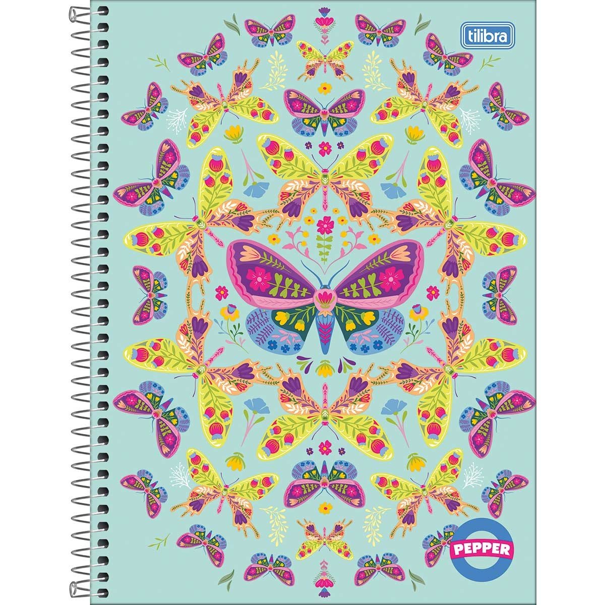 Caderno Universitário Espiral PEPPER FEMININO 1M 80 fls - TILIBRA - UND