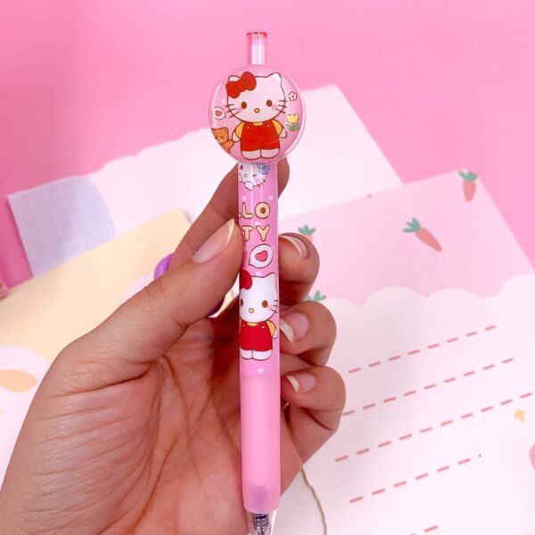 Caneta Clic Esferográfica Azul Hello Kitty - Cx 48 Und