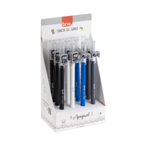 Caneta Gel Esferográfica Apagável 0.7mm Gamer BRW - Cx 12 Und