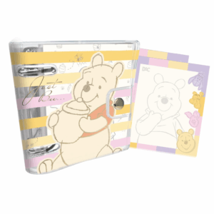 Mini Fichário PVC Cristal Ursinho Pooh 80 fls - DAC