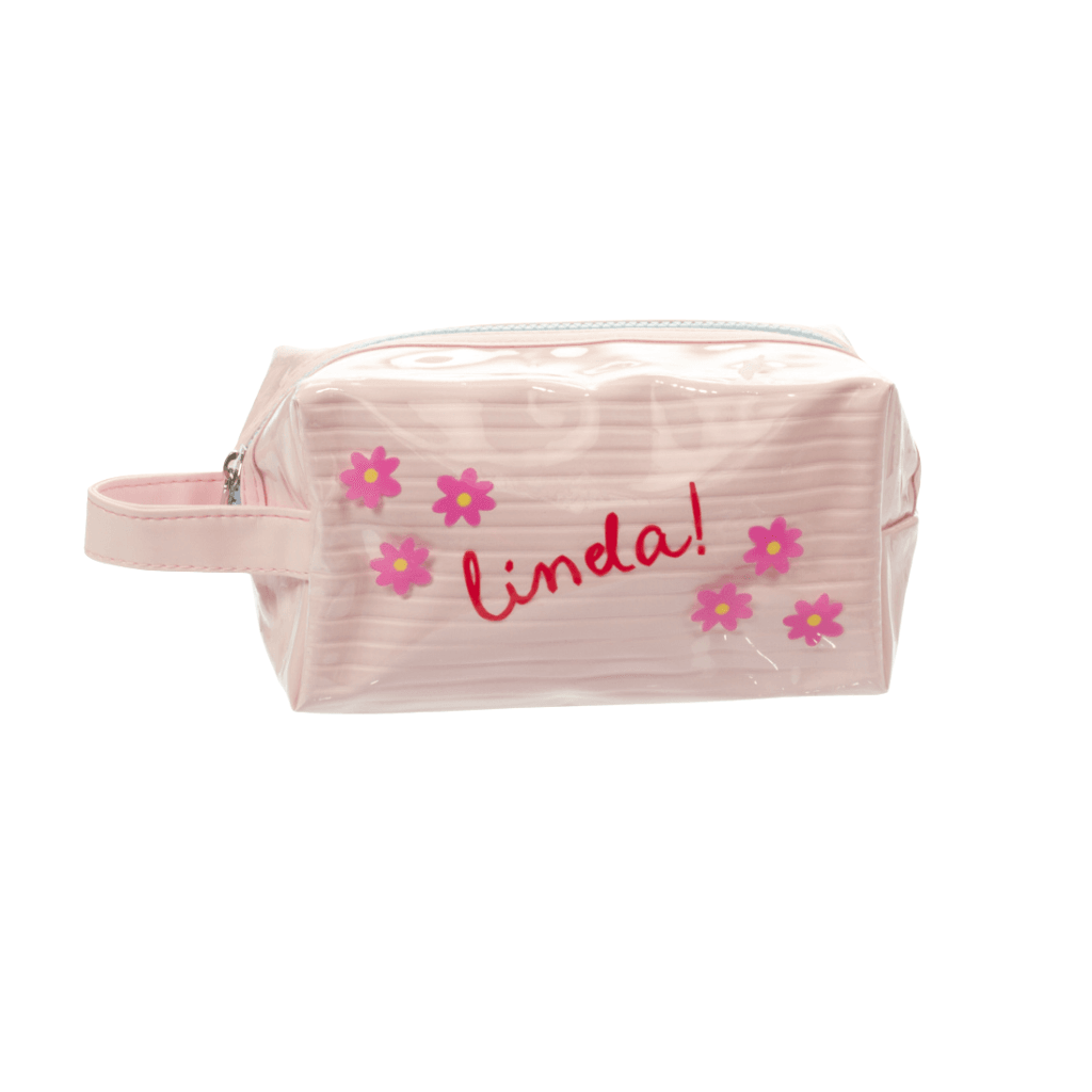 Necessaire Bauzinho Emborrachada Rosa LINDA 10x18x9cm - FLORIE - UND