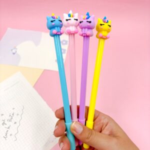 Caneta Fofa Unicórnio Cute Color - Pacote 6 und