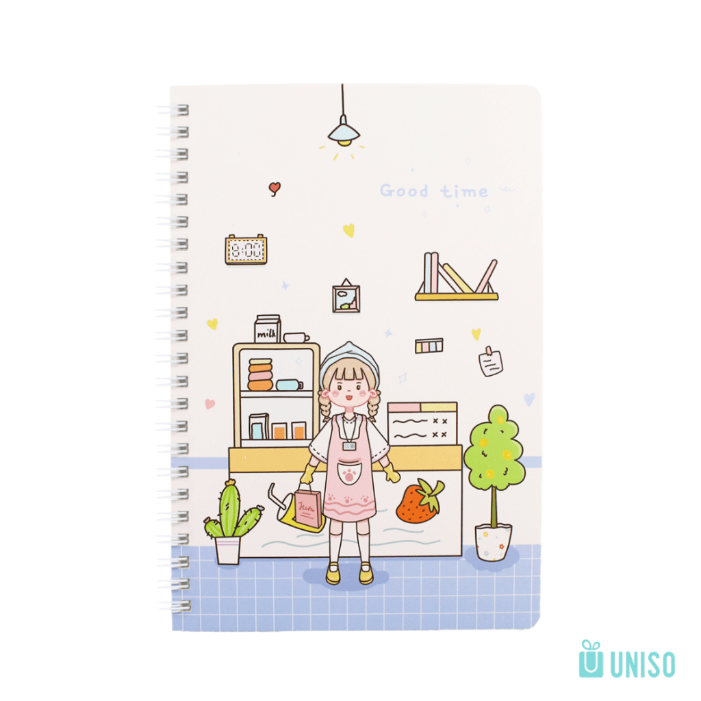 Caderno Espiral A5 Good Time 14x20,7cm  60 Fls - UNISO - UND