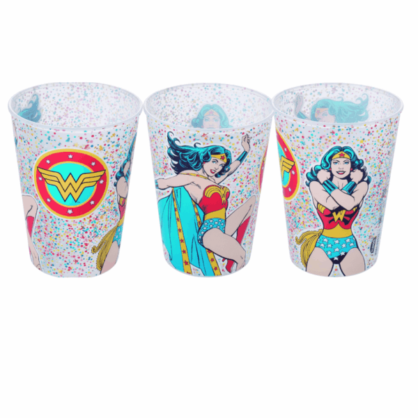 Copo Mulher-Maravilha 320 ml Sortido - PLASÚTIL - UND