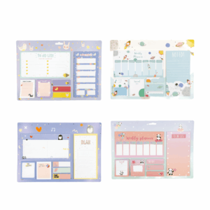 Kit Bloco de Notas Fofo Decorado 7 Blocos