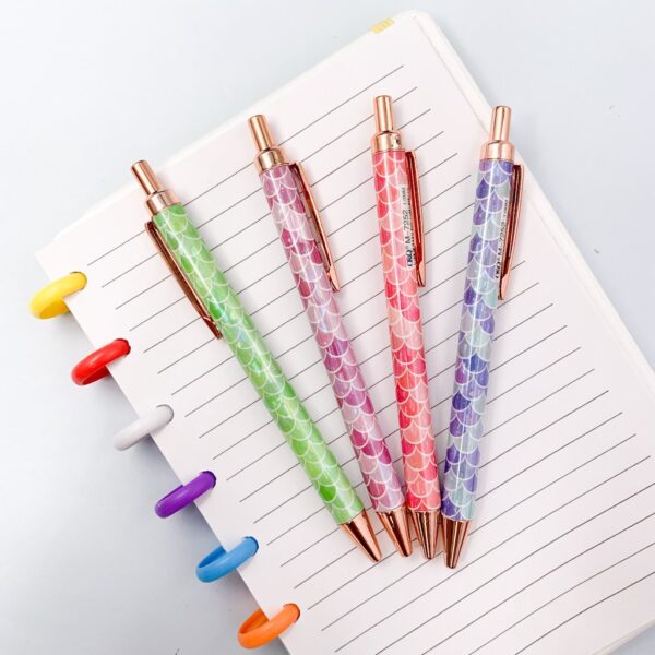 Caneta Luxo Clic Escamada - UND