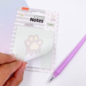 Bloco Smart Notes 76x76mm Pets BRW