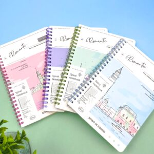Caderno Espiral Capa Dura A5 Pautado Romantic 64 fls 20,5x14,3cm - IMPORTADO - UND