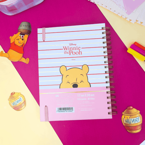 Caderno Smart Colegial 10 Matérias Ursinho Pooh DAC