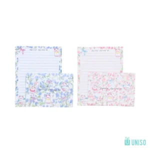 Kit 6 Papéis de Carta e 3 Envelopes Gato - UNISO - UND