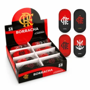 Borracha Retangular Flamengo - SKYPAPER - CX 24 UND