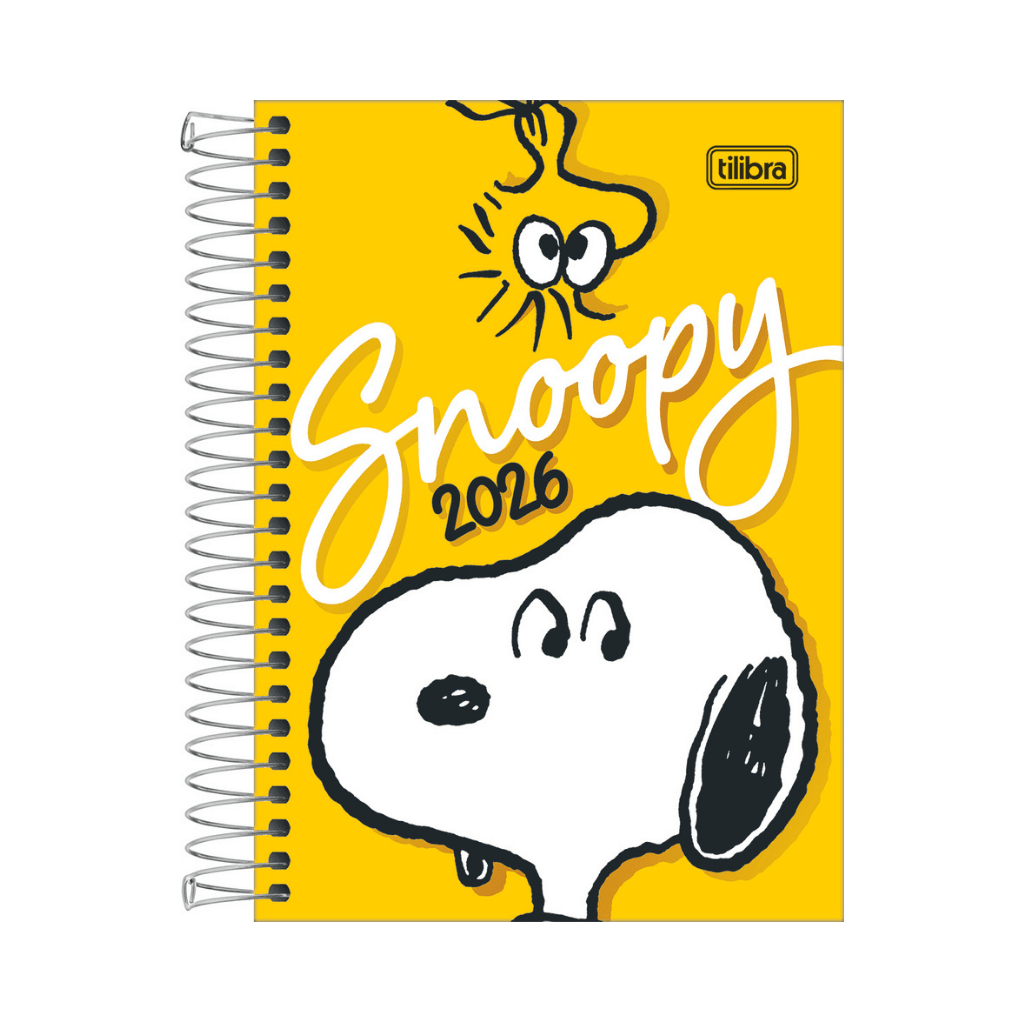 Agenda Espiral Diária 12,9 x 18,7 cm SNOOPY - TILIBRA - UND