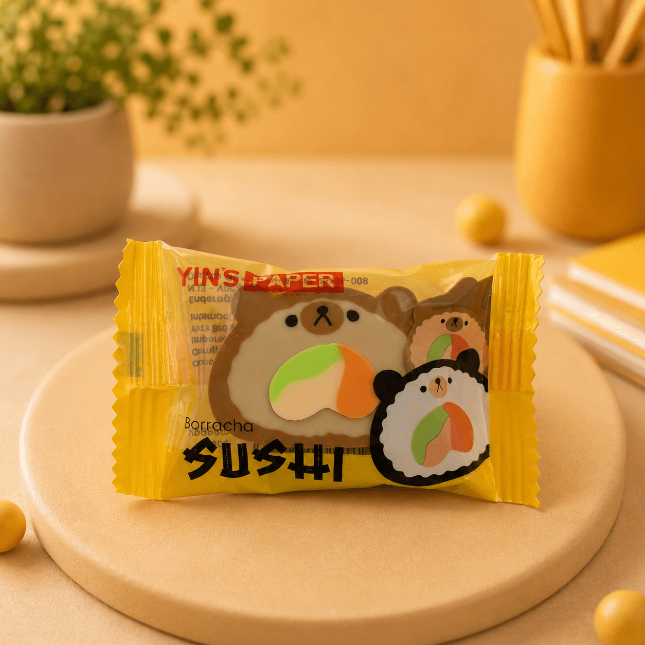 Borracha Sushi Ursinhos - YINS PAPER - CX 48 UND