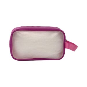 Necessaire Transparente Lilás "COISINHAS FELIZES" 23x7x13cm - FLORIE - UND