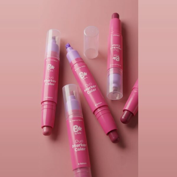 Make Marca-Texto + Lip Stick Duo Color - BRILHAE - UND