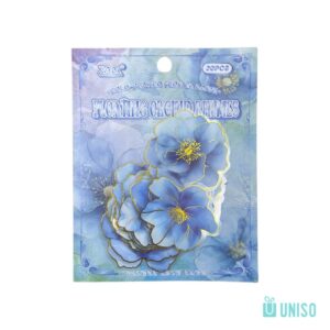 Kit Adesivo Decorativo Magia das Flores 4,5x4,5cm - UNISO - PACOTE 20 UND