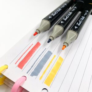 Caneta TOUCH Marcador Ponta Dupla PARA COLORIR - MALETA 24 CORES