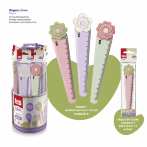 Régua Plástica Topper Linea Holic Delicata 12cm - TRIS - UND