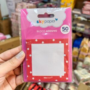 Bloco de Notas Adesivado Poá 50 Fls - SKYPAPER - UND