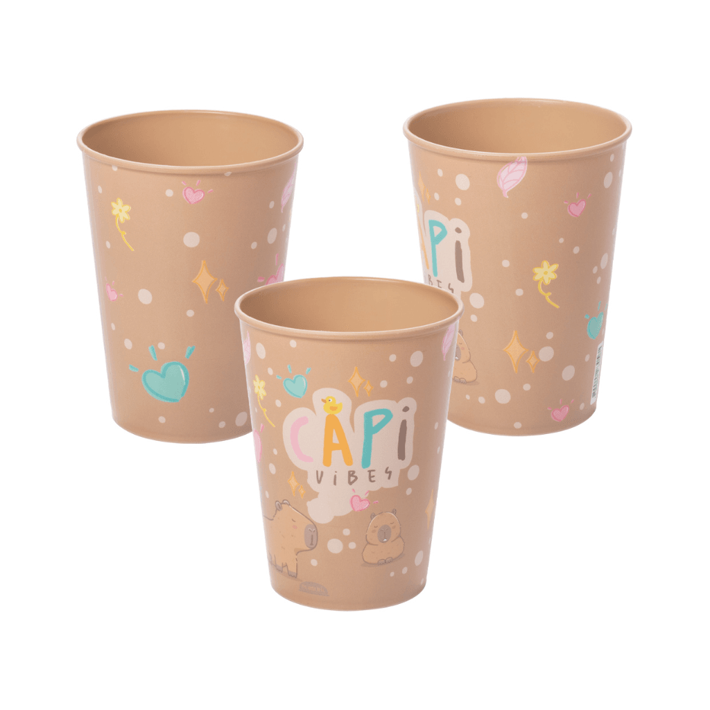 Copo Capivara Capivibes 320 ml - PLASÚTIL - UND