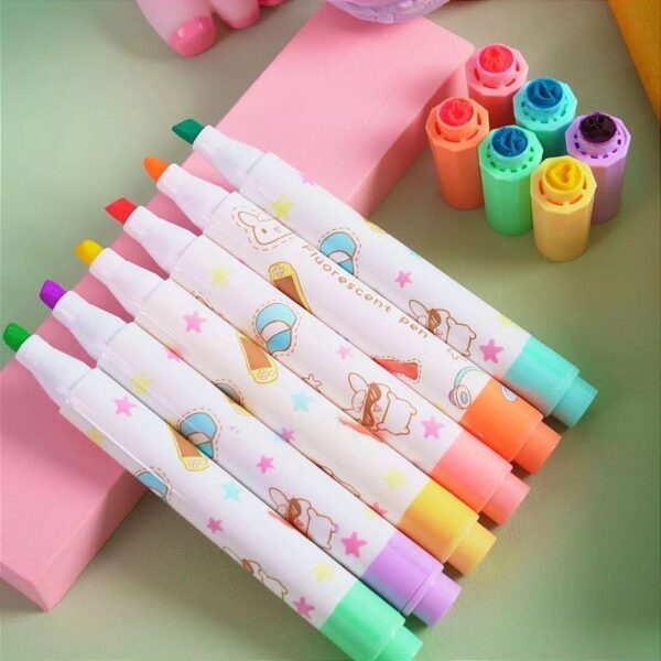 Marca Texto Carimbo 6 Cores