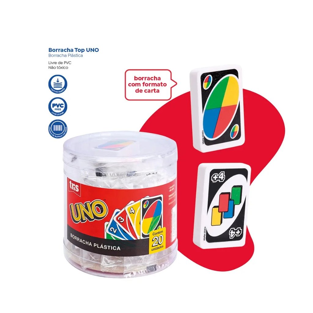 Borracha Top UNO - TRIS - 4 UND