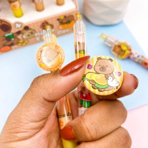 Caneta Esferográfica Clic 0.5mm CAPIVARA Boton - IMPORTADO - PACOTE 6 UND