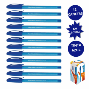 Caneta Kilométrica 100 Ponta Fina 0.7mm AZUL - PAPER MATE - 12 UND