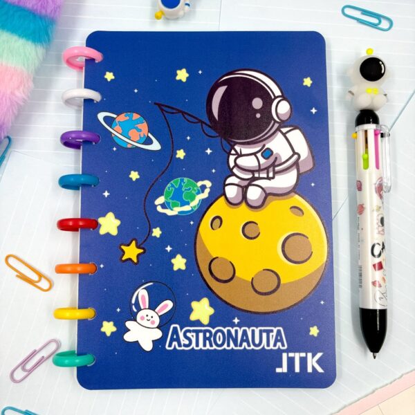 Caderno de Disco 21,5x14,6 cm Astronauta