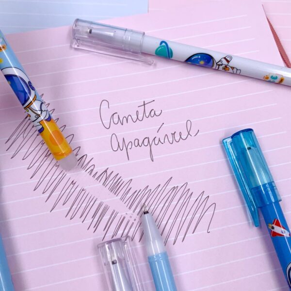 Caneta Apagável Astronauta - Cx 12 Und