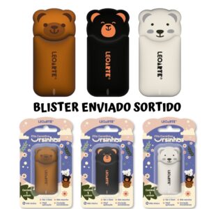 Fita Corretiva 5m x5mm Ursinhos - Leo e Leo - Blister 1 Und