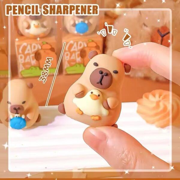 Apontador Emborrachado Capivara Friend - Cx 24 UND