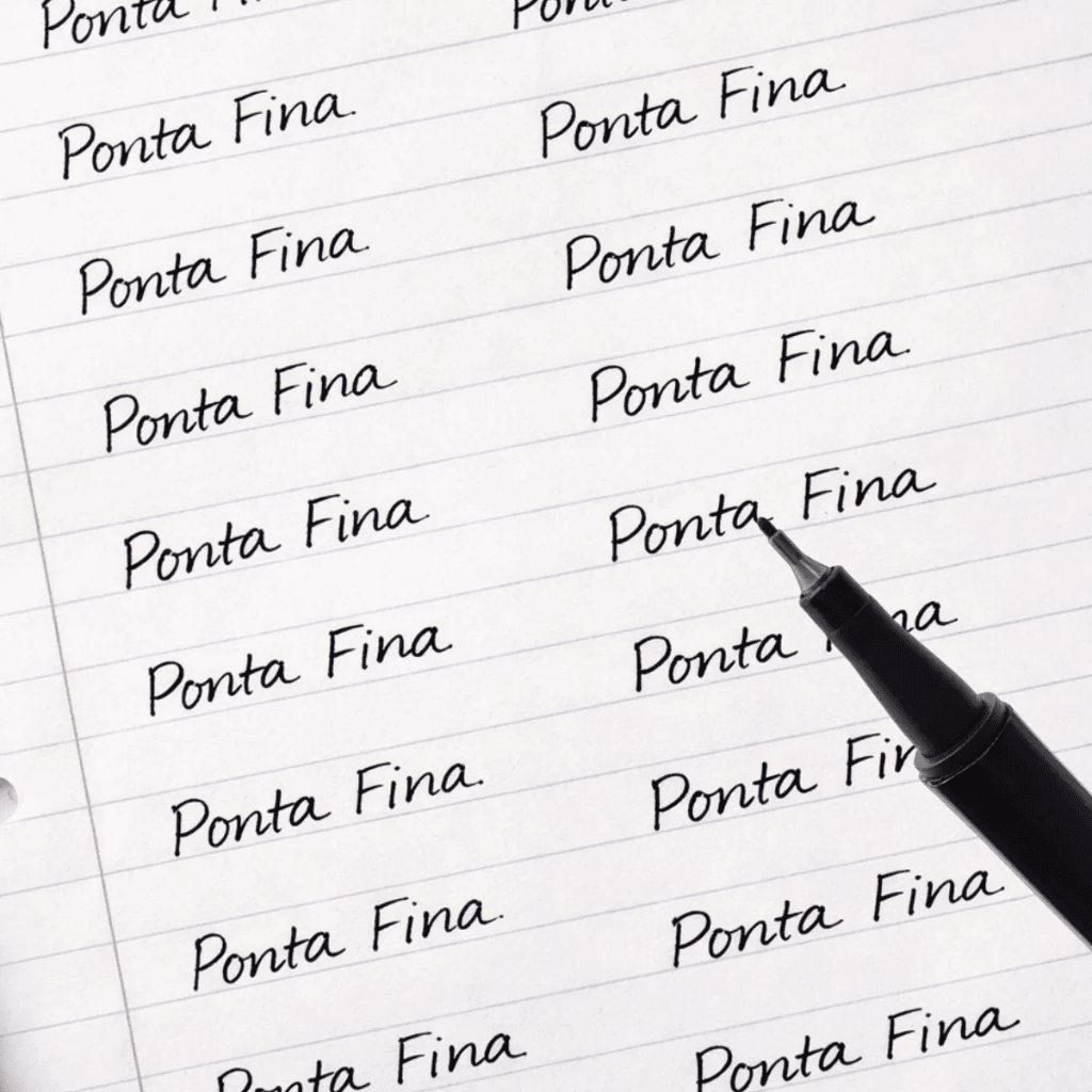 Caneta Fine Liner Marker PRETA 6 und - IMPORTADO - BLISTER
