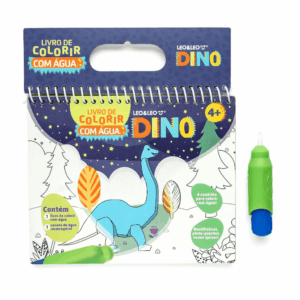 Livro de Colorir com Água Dino LEO E LEO - BLISTER