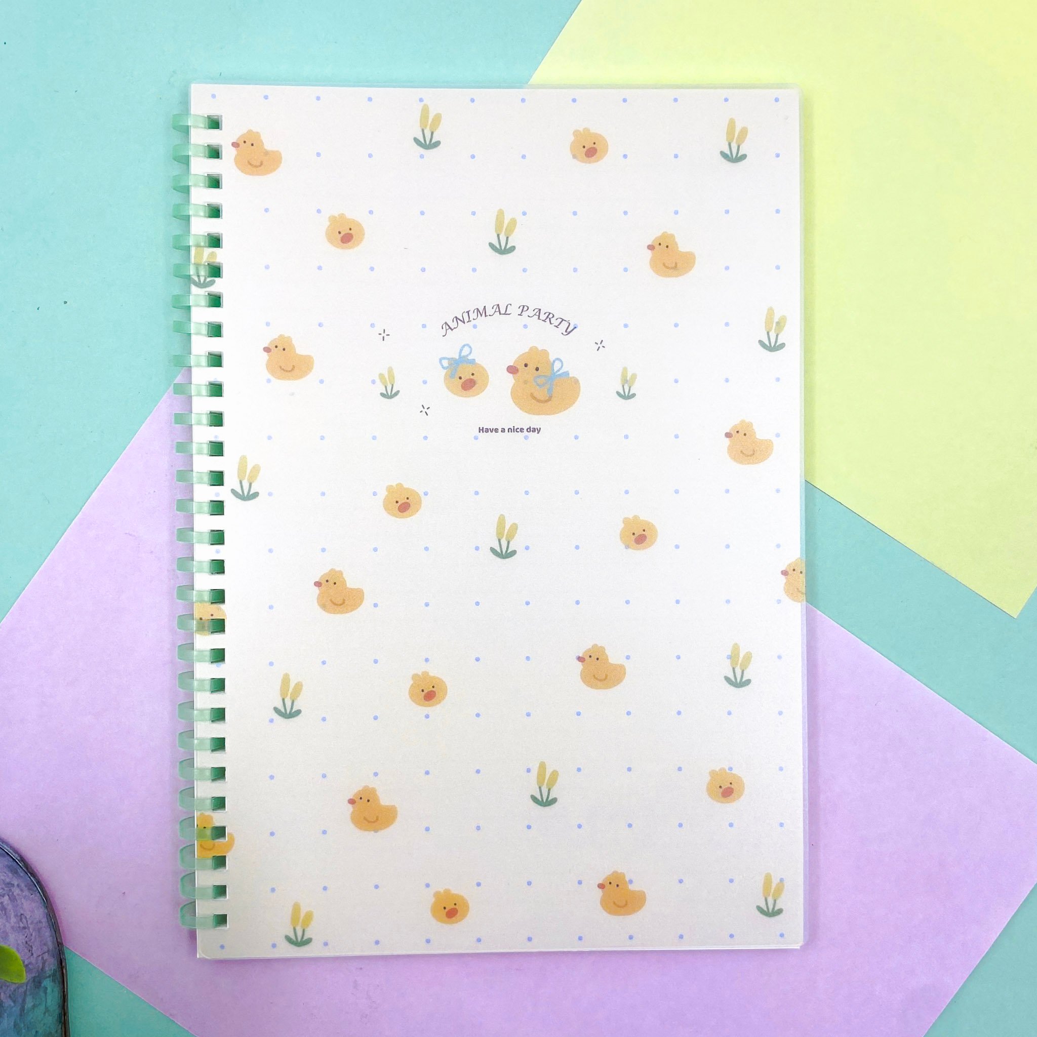 Caderno B5 Capa Plástica Bichinhos Fofos 70 fls 17,7x25,5cm - IMPORTADO - UND