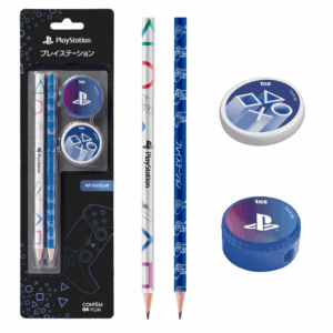 Kit Escolar 4 Peças Playstation - TRIS - UND