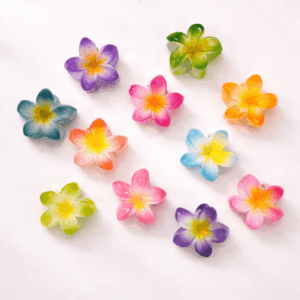 Presilha Piranha Flor  DEGRADÊ 6 cm - IMPORTADO - PACOTE 6 UND