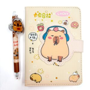 Kit Presenteável Caderno Luxo + Caneta Capivara