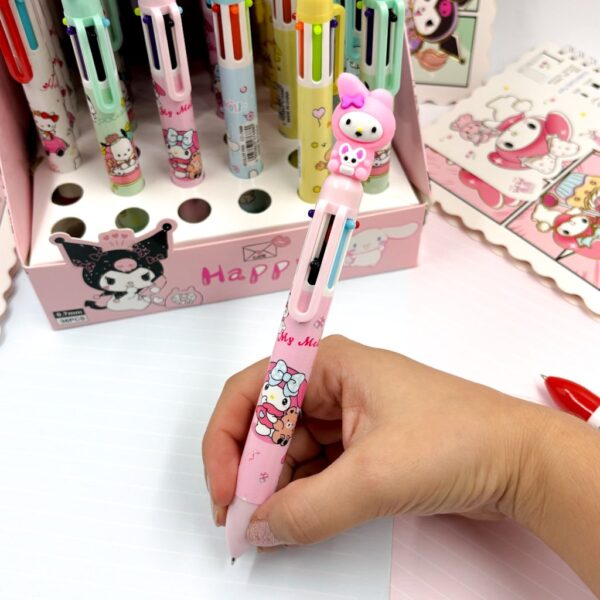 Caneta 6 Cores My Melody e Sua Turma