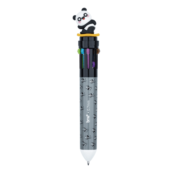 Caneta Esferográfica 10 Cores 0.7mm Animals BRW