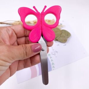 Tesoura Fofa 13 cm Borboleta KAZ - BLISTER