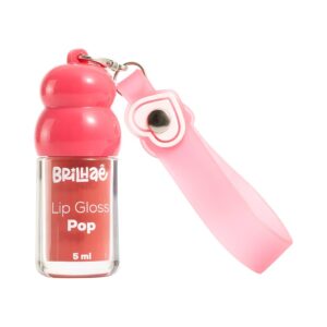 Make Batom Lip Gloss Pop 5ml c/ Chaveiro - BRILHAE - UND