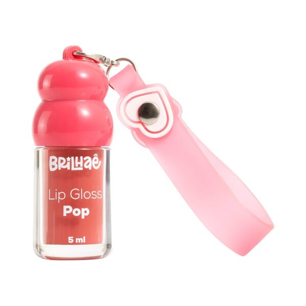 Make Batom Lip Gloss Pop 5ml c/ Chaveiro - BRILHAE - UND