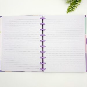 Caderno de Disco COLEGIAL Flores 10 discos - 19,8x25,5cm 80 fls - IMPORTADO - UND